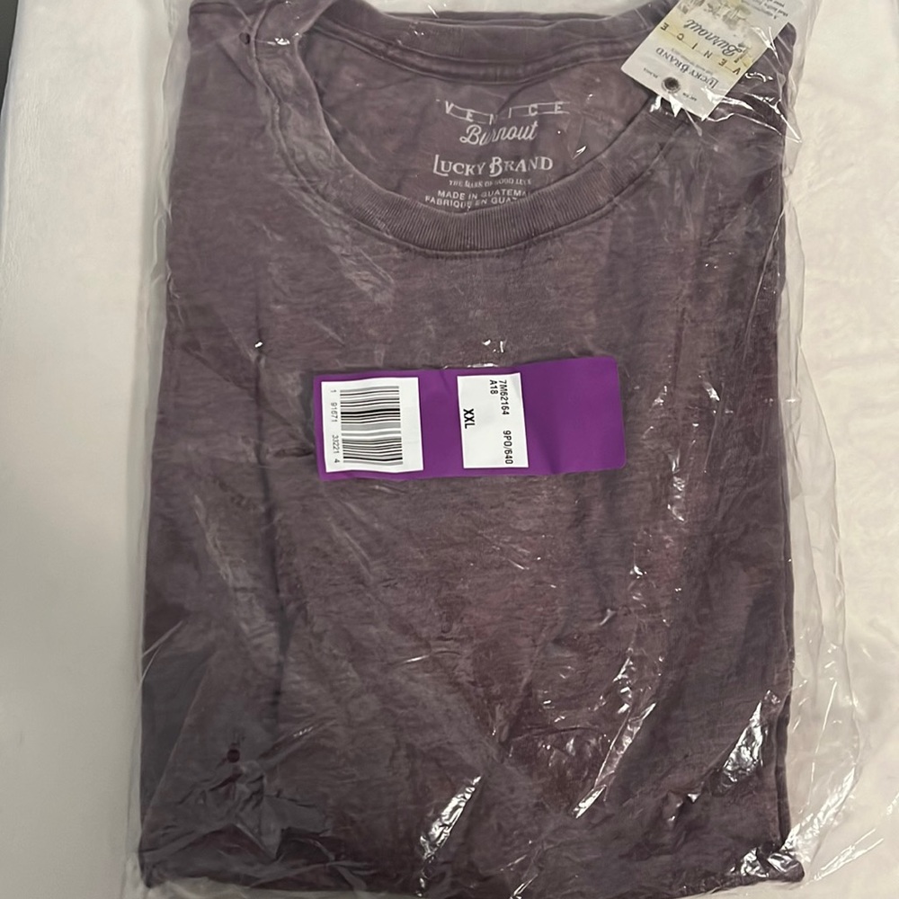 Lucky Brand Venice Burnout Short Sleeve T-Shirt NWT